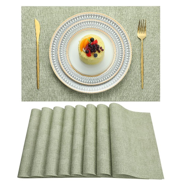 LQICAI Placemats Set of 6 Washable Heat Resistant Place Mats