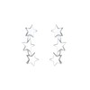 Elli Women's Stud Earrings 925 Sterling Silver Gold-Plated, Sterling Silver,