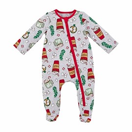 Mud Pie baby boys Peppermint Mocha Pajamas and Toddler Sleepers, Gray, 3T US