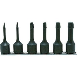 Koken RS3129/6-L32 3/8 (9.5mm) SQ. Bolt Twister Rail Set, Total Length 1.3 inches (32 mm), Set of 6