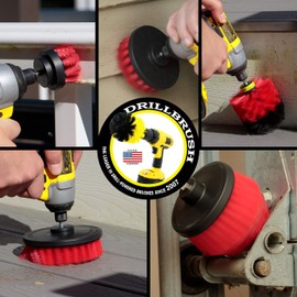 Useful Products - cepillo para polvo de limpieza - Juego de cepillos de taladro - Depurador de piso - Herramientas de limpieza para el hogar - Limpiador de moldes - Limpiador de cubierta - Limpiador de techo - Limpiador de piso de cochera