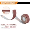 POLIWELL Emery Cloth Roll, 5 Grits Emery Paper Rolls Aluminium