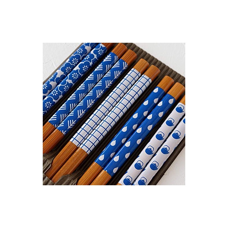 SUNLIFE Chopsticks Set of 5 Pairs for Guests 8.9 inches