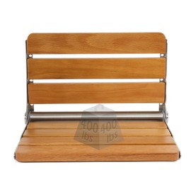 Dyna-Living Folding Shower Seat Wall Mounted Fold Down Shower Seat 400 lbs Load-Bearing Shower Bench Seat Wall Mounted Shower Chair Foldable Wooden Shower Seat for Inside Shower for Elderly