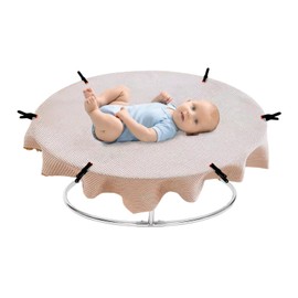 Newborn Photography Posing Stand, Stainless Steel Newborn Photoshoot Stand with 6 Clamps, Infant Photoshoot Background Station for Infant Boys Girls