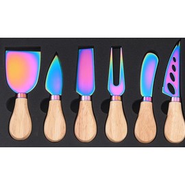 Yeeper Wooden Cheese Spreader Knive Set,Wood Handle Butter knives For Cheese Charcuterie Board Accessories Kit