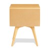 Camaflexi Mid Century Modern One Drawer Nightstand, Oak