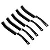 Techson 5 Pack Hard Bristle Crevice Cleaning Brushes with Long