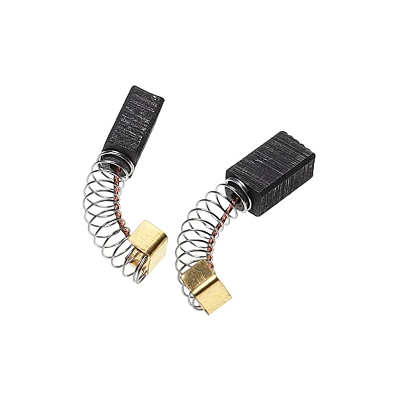 vhbw 2 x Carbon Brushes Motor Carbon Abrasive Carbon 6