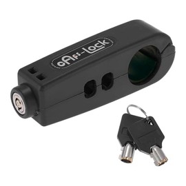 A ABSOPRO Universal Motorcycle Scooter Bike Handlebar Lock Fit Handlebar Throttle Grip Round Front Brake Clutch Anti-Theft 1 Piece