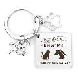 Bluckincle Keyring Horses Girls Gift Horse Gifts for Girls Adults Horse Lovers Rider, Horses 4