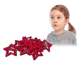 ANQSYY New Y2k Kawaii Red Star Non-Slip Hair Clips and Barrettes for Women and Girls