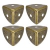 sourcing map 4Pcs Decorative Box Corner Cover, 18mm Metal Edge