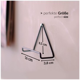 Vinyl Record Wall Mount | Pack of 4 | Vinyl Storage | Colour Matt Black Metal | Vinyl Wall Mount | Record Accessories and Vinyl Shelf | Vinyl Record Decoration for the Wall