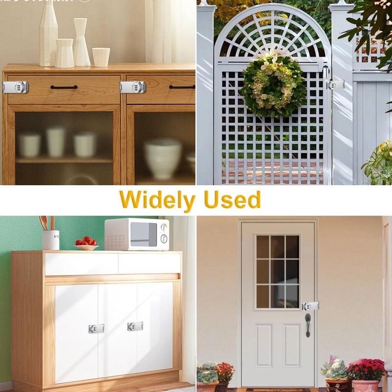 Cabinet Door Locks - Keyless Combination Lock with Code for