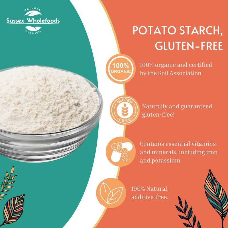 Organic Potato Starch 500g - Gluten-Free, Versatile & Ideal for