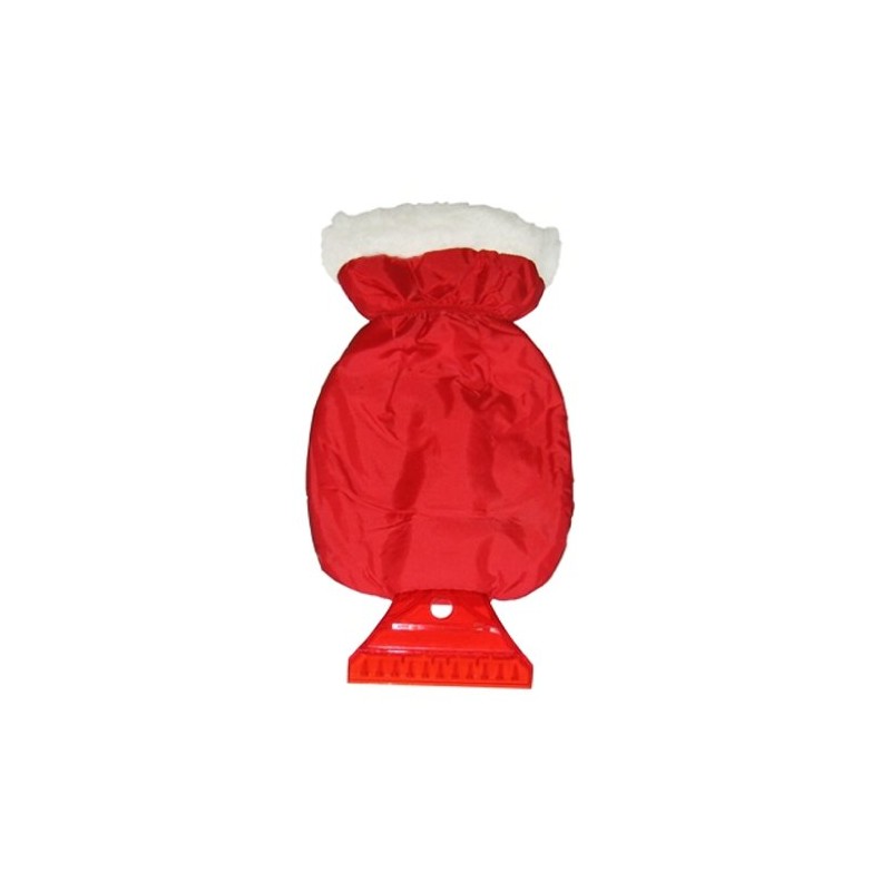 VEROPA 6487 Ice Scraper with Mitt, Red/Black