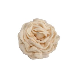 Dainty Fabric Peony Flower Brooches Pin Delicate Camellia Flower Brooch Classic for Women Party Dance Banquet Elegant Lapel Pins Dress Suit Clothes Accessories Jewelry Gifts 100mm (Beige)