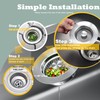 Kitchen Sink Drain Strainer 3 in 1, 304 Stainless Steel