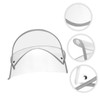Baluue 2pcs Clear Raincoat Hat Shield Visor Detachable Rain Poncho