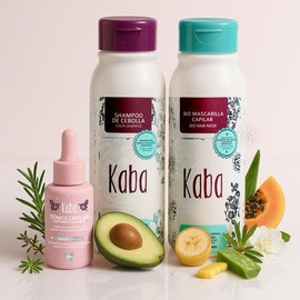 Kaba Hair Repair & Growth Kit – Hair Tonic, Onion Shampoo & Bio-Mask for Hair Strengthening, Growth, Frizz Control, and Repair