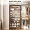 YATINEY 10 Tier Shoe Rack, Large Capacity Shoe Storage Organizer