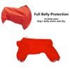 Dog full body raincoat, Dogs coats with legs, lightweight waterproof