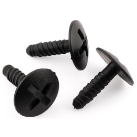 ADL 10-Pack, VW T5 Engine Cover Trim Clips, Black Plastic Screw Retainers, Part 7H0915450