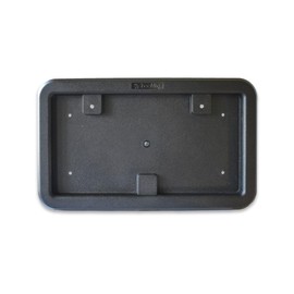 Full Size Black Plastic License Plate Frame for Truck Cargo Trailer RV