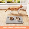 Pet Feeding Mat-Absorbent Pet Placemat for Food and Water Bowl,