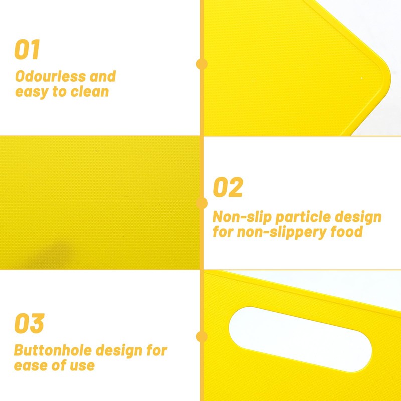 Set of 5 Plastic Chopping Board - 29 x 19cm
