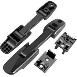 2 Pcs Upgrade Bright Black Hood Latch Kit, Heavy Duty Hood Latches, Fit for Kenworth T170 T270 T300 T370 T440 T470 T660, Fit for Peterbilt 325 335 337 340 348 384 386, Mack CH, Blue Bird OE# 315-5502