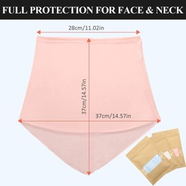 Women Sun Face Cover Scarf 3 Pieces Chiffon Neck Gaiter Women Sun Scarf Cool Neck Gaiter Shield Scarf Fishing Face Cover for Outdoor Activities, 3 Colors
