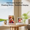 HELPLEX Acrylic Picture Frames 3x3, 3 Pack Clear Magnetic Lucite
