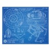 Probe Droid - Blueprint Style Print - 8x10