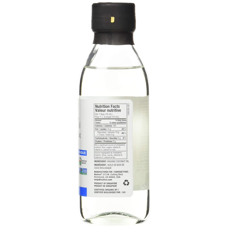 Nutiva Liquid Coconut Oil Classic, 236g