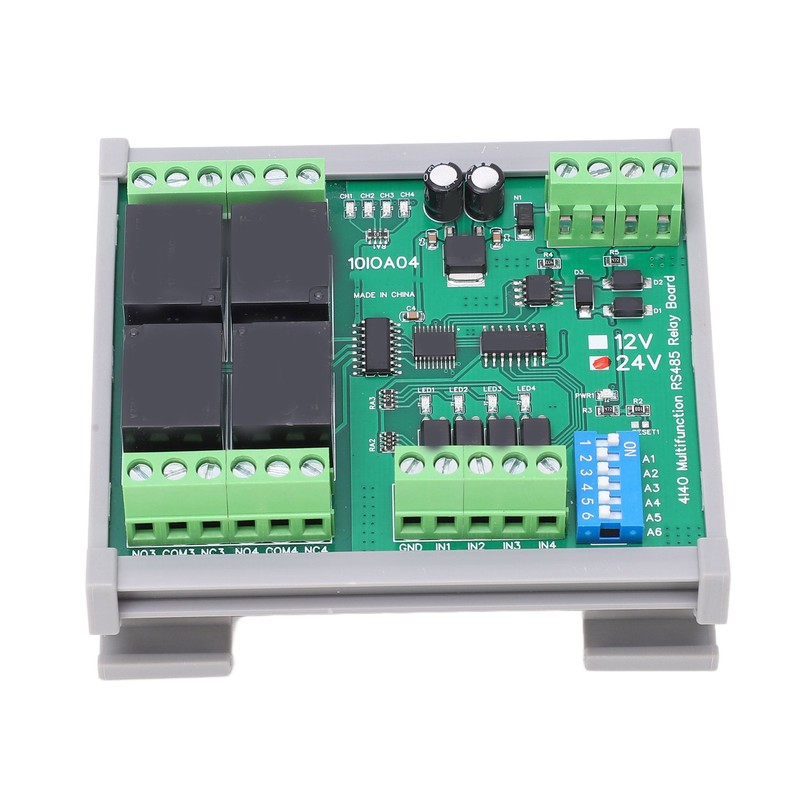RS485 Relay Module 4 Channel RTU PCB Board with Housing
