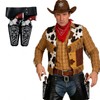 Western Cowboy Costume Accessories with Adjustable Belt Halloween Party Costume