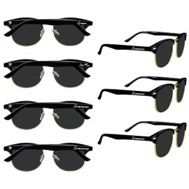 PartyGifts&beyond Groomsmen Gifts 7 Pcs Groomsmen Sunglasses Bachelor Party Favors For Groomsman,Groom Squad, Best Man(Metal)