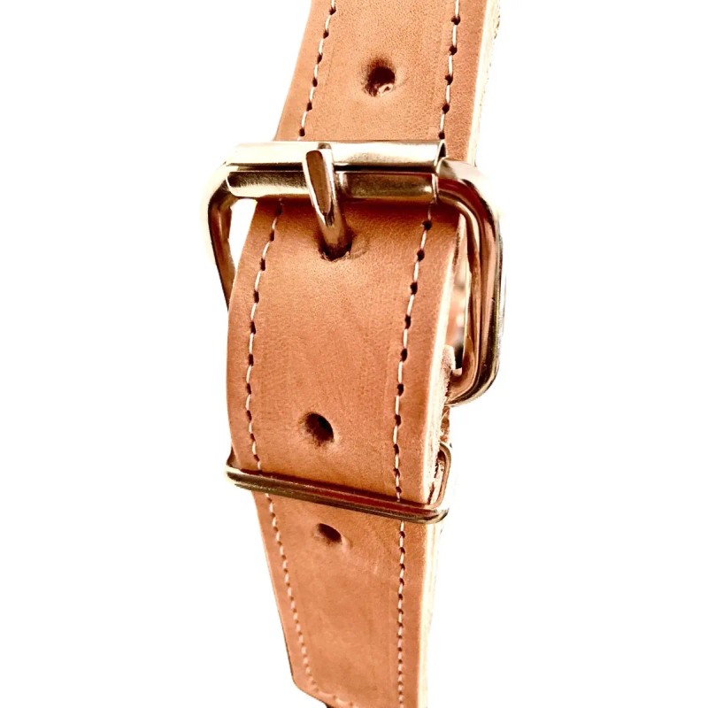 Pechera Ajustable Grande De Cuero C/fieltro