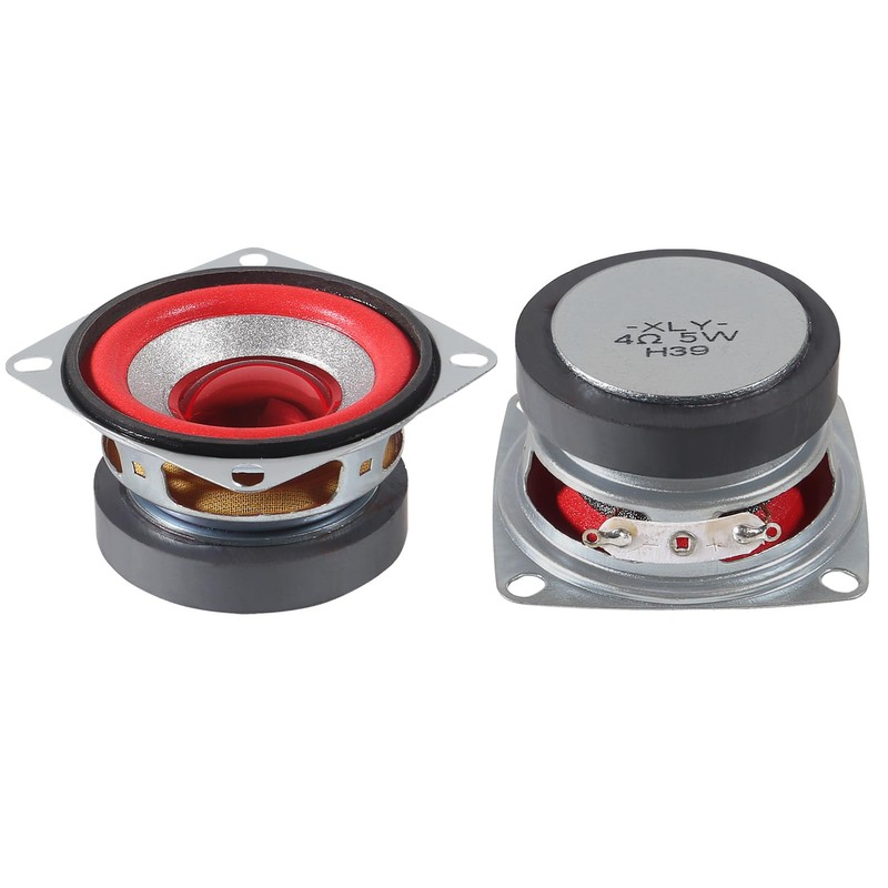 DWEII 4 Pack 4Ohm 5W Full Range Audio Speaker Bass