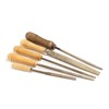 sourcing map 10pcs Wooden File Handle 4.33 Inch Round Hole