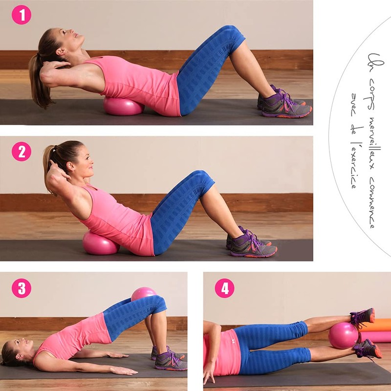 Fresion Gymnastics Ball, Yoga, Pilates Ball, Small Exercise Ball, 25