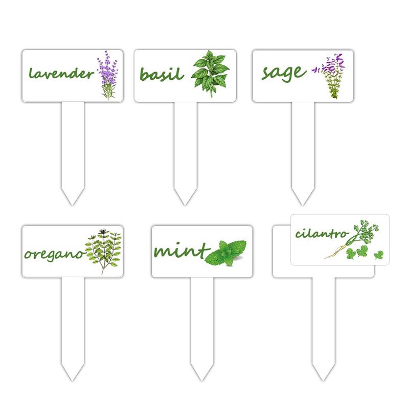 Generic Plant Label Signs Waterproof Reusable Plant Stake Tags with