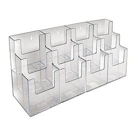 Azar Displays 252818 Three-Tier 12-Pocket Trifold Brochure Holder