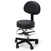 Frassie Drafting Chair with Back Adjustable Spa Bar Rolling Stool