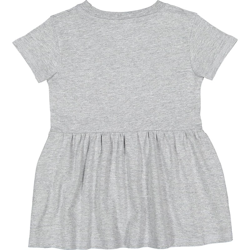 inktastic Heart Shaped Baseball Infant Dress 18 Months Heather Grey