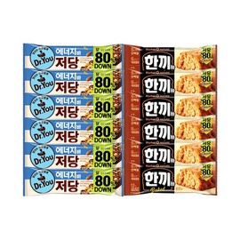 마켓오 한끼바 치즈맛 40g+에너지바 저당 50g 6개씩 (총 12개) Market O One Meal Bar Cheese Flavor 40g + Low Sugar Energy Bar 50g 6 Pieces Each (Total 12 Pieces)