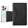 loooghom for MagSafe Wallet,6 Card Holder with ID Window,Black