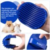 Dog bath brush, ROPO rubber massage pet shampoo brush, used